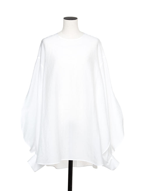 sheer volume sleeve blouse