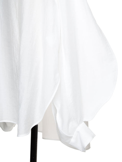 sheer volume sleeve blouse