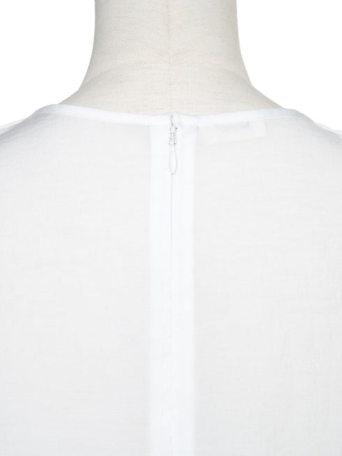 sheer volume sleeve blouse