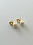 413. caviar pearl pierce/earring