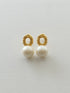 413. caviar pearl pierce/earring