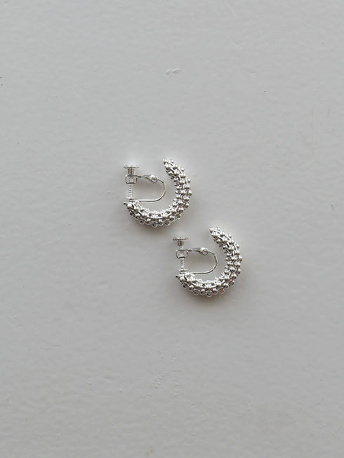 402. tweed pierce/earring