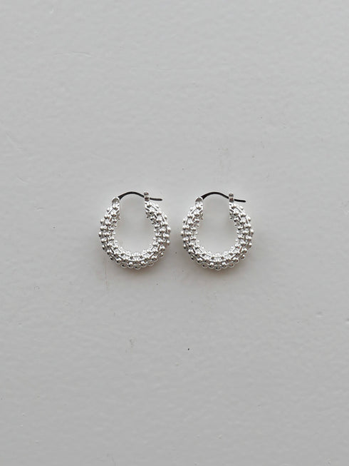 402. tweed pierce/earring