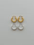 402. tweed pierce/earring