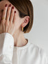402. tweed pierce/earring