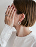 402. tweed pierce/earring