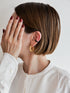 402. tweed pierce/earring