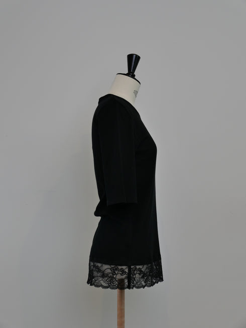 "NEW" lace trim tee(予約商品)