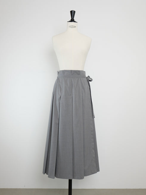 wrap pleats skirt(予約商品)