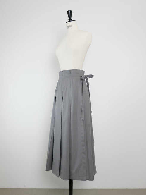 wrap pleats skirt(予約商品)