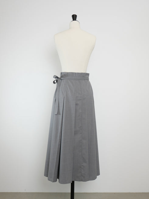 wrap pleats skirt(予約商品)