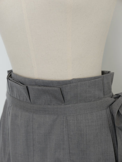 wrap pleats skirt(予約商品)