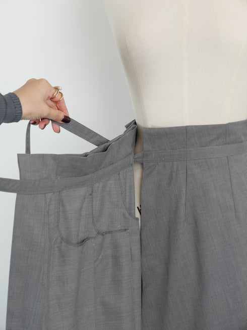 wrap pleats skirt(予約商品)