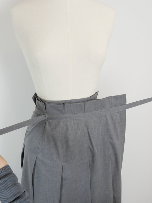 wrap pleats skirt(予約商品)