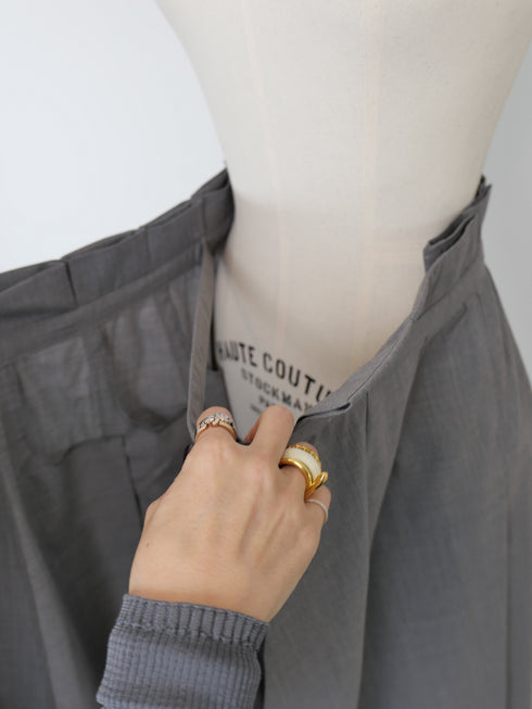 wrap pleats skirt(予約商品)
