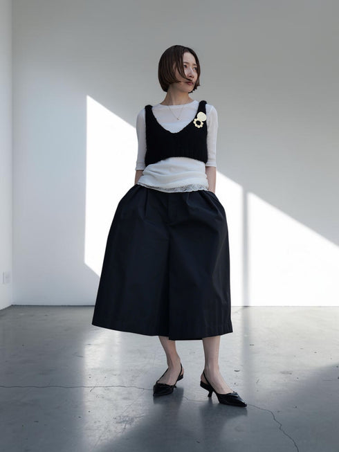 "NEW" lace trim tee(予約商品)