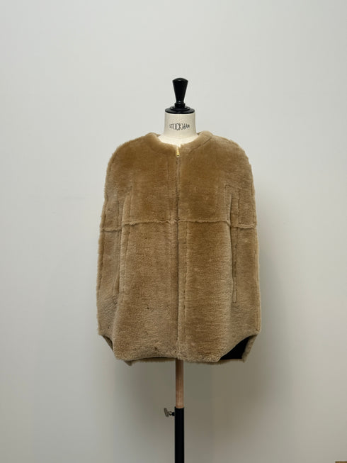1201. Elise shearling cape jacket(予約商品)※ギフトあり