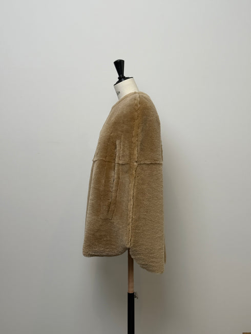 1201. Elise shearling cape jacket(予約商品)※ギフトあり