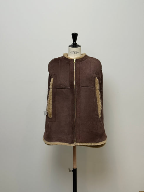 1201. Elise shearling cape jacket(予約商品)※ギフトあり