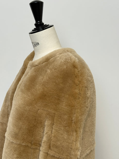 1201. Elise shearling cape jacket(予約商品)※ギフトあり
