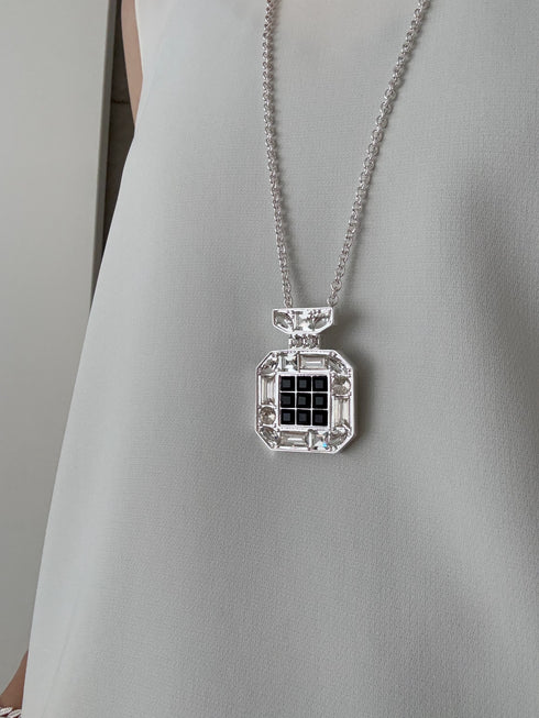 perfume brooch necklace