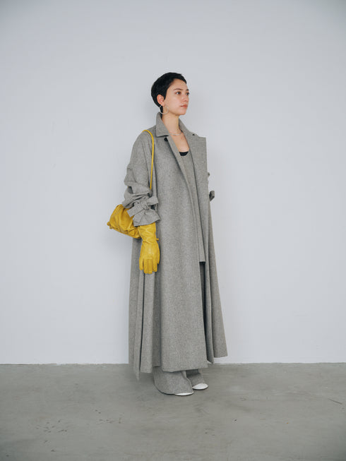 3piece - flannel wide slacks