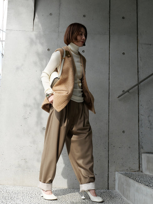 1214. line rib turtle knit(予約商品)