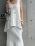 1099. rich linen fringe tank(予約商品)