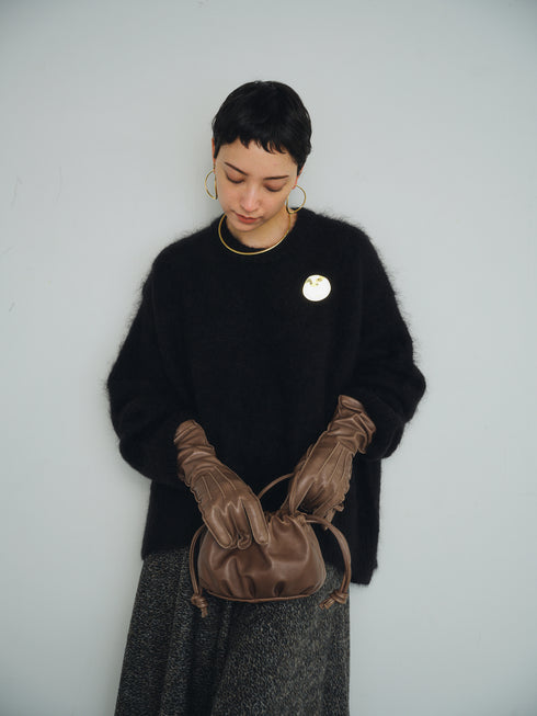 lamb leather shoulder bag