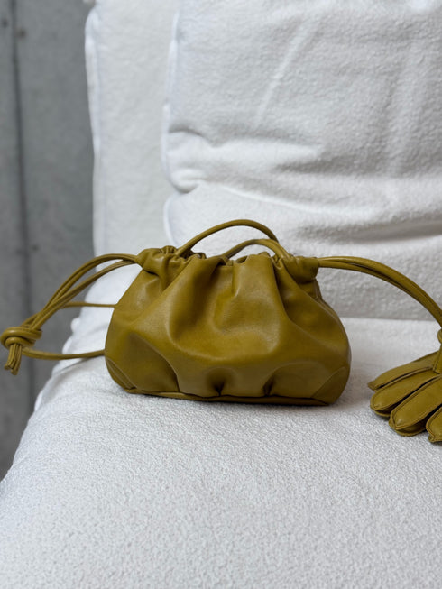 lamb leather shoulder bag