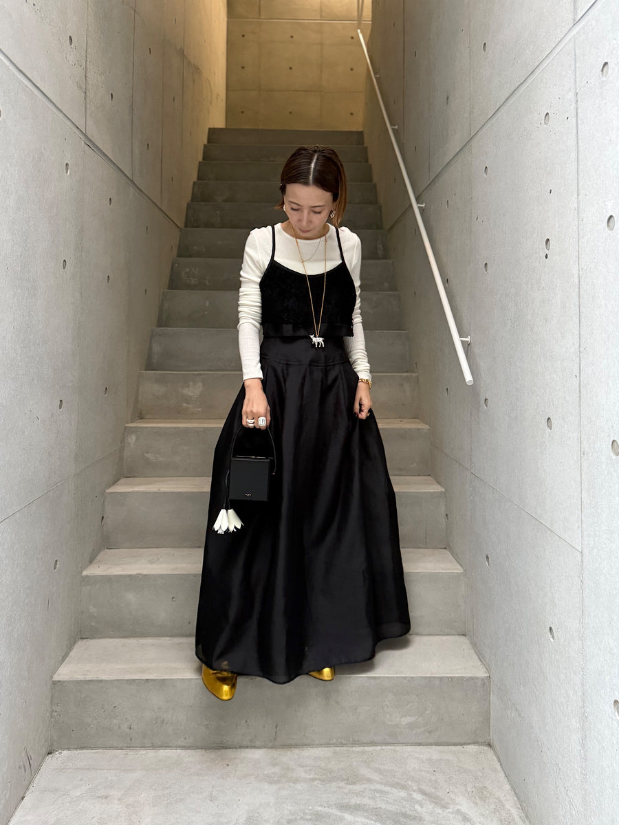CHIEKO+ organdy maxi skirt ベージュスカート38 新品 organdy maxi skirt｜CHIEKO+(チエコプラス)公式通販