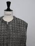egg zip vest(wool tweed)