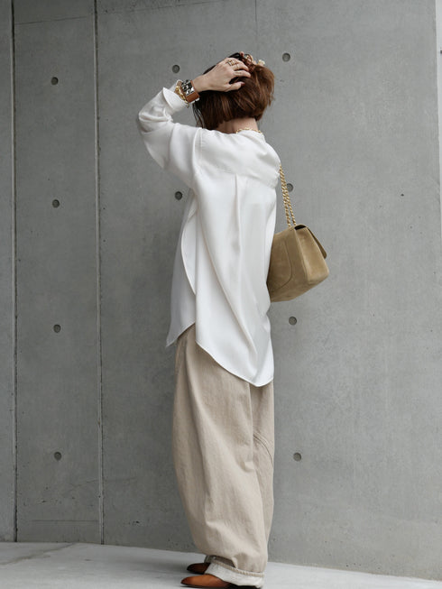 1207. silky flow shirt(予約商品)