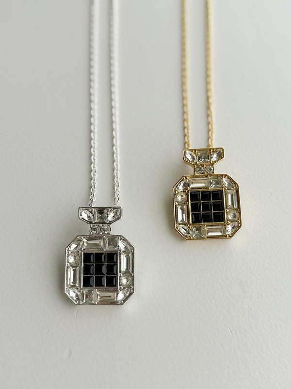 perfume brooch necklace