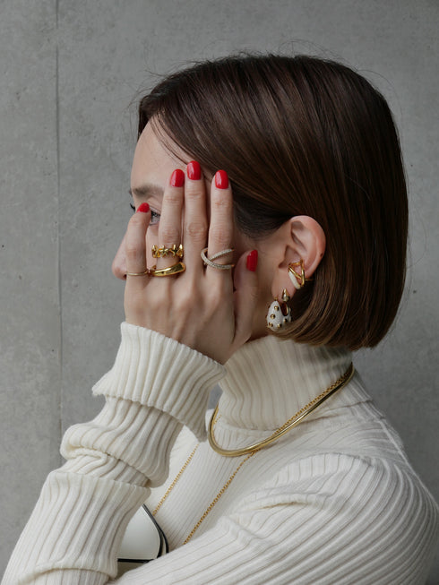 1214. line rib turtle knit(予約商品)