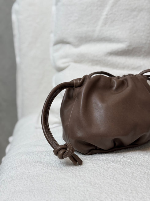 lamb leather shoulder bag