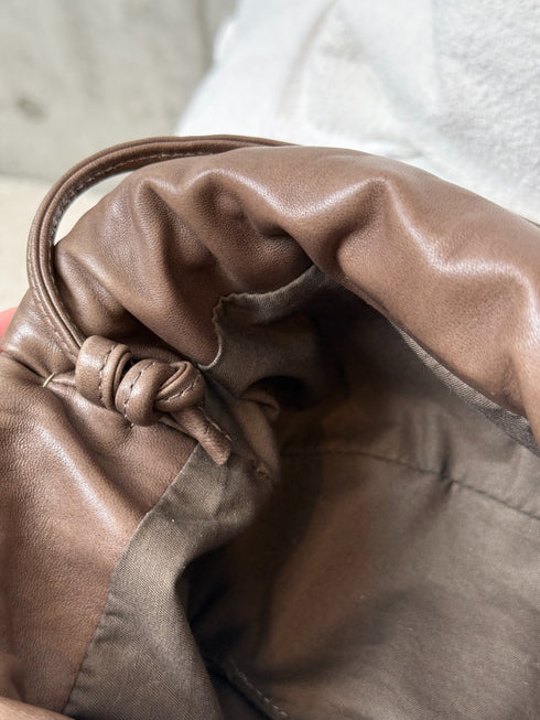 lamb leather shoulder bag