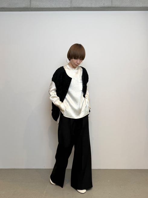 center press wide pants - virgin wool