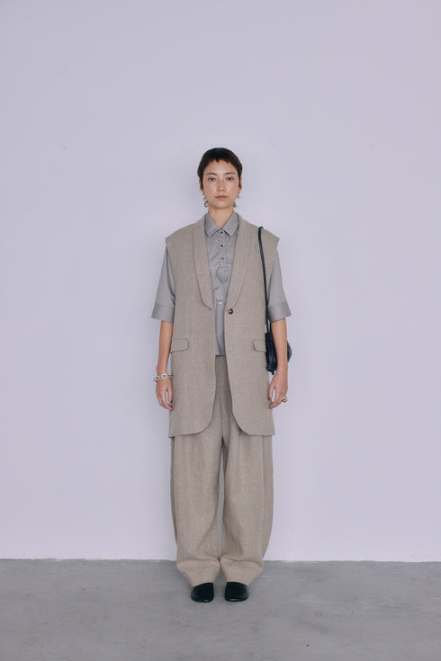 1017. rich linen jilet