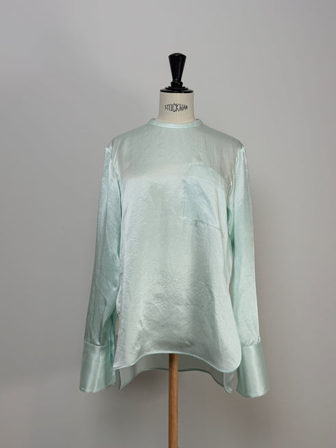 plain satin shirt