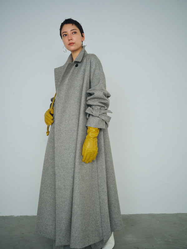 3piece - flannel wrap coat