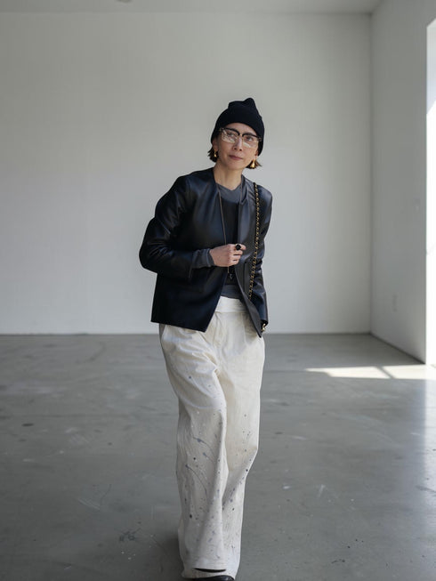 1205. Entrefino lamb leather jacket 02(予約商品)