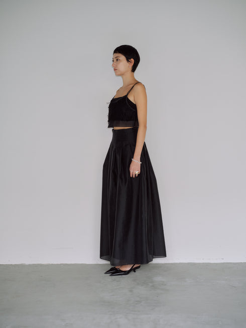 organdy maxi skirt