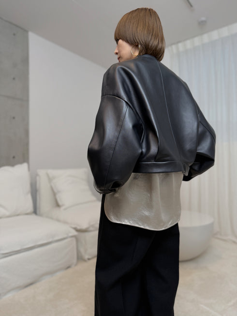 Entrefino lamb leather jacket