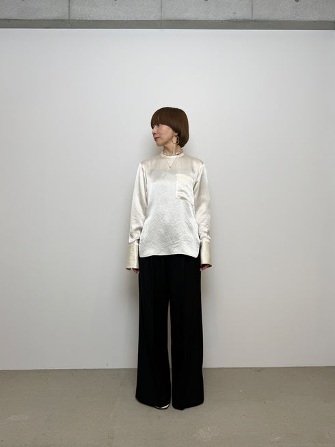 center press wide pants - virgin wool