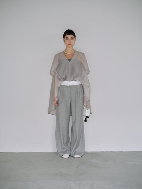 silk wool marvelt pants(予約商品)