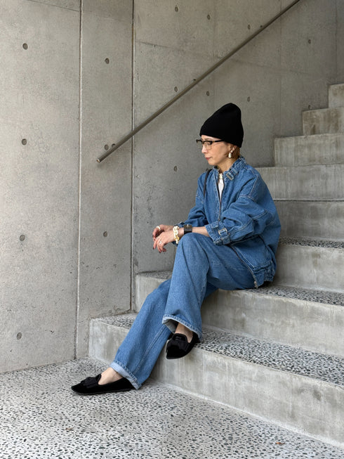 1204. belted denim jacket(予約商品)