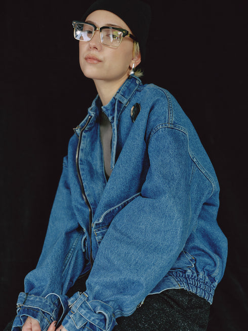 1204. belted denim jacket(予約商品)