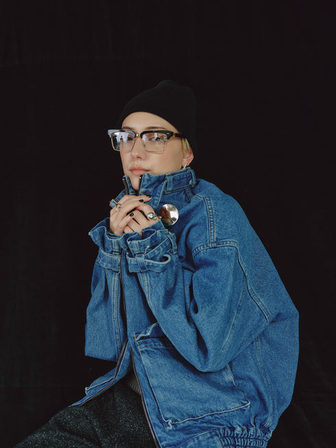 1204. belted denim jacket(予約商品)