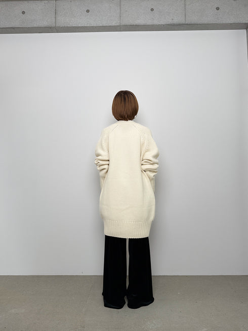 luxe knit 05 - wool cashmere long cardigan